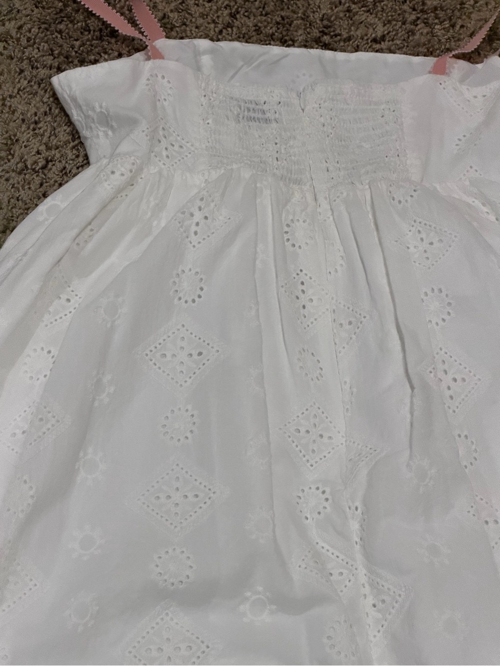 Petal & Pup White Eyelet with Pink Trim - Picture 5 of 6